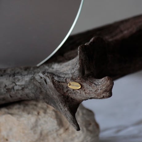 Driftwood stand mirror#4