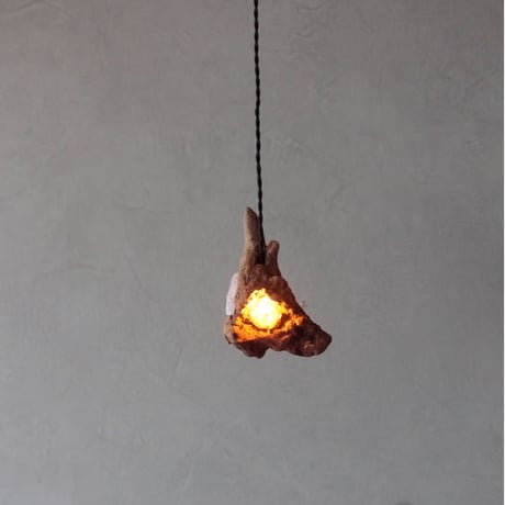 Driftwood crystal pendant light
