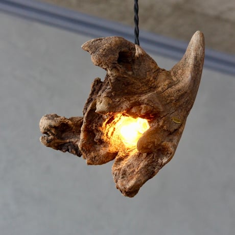 Driftwood block pendant  light