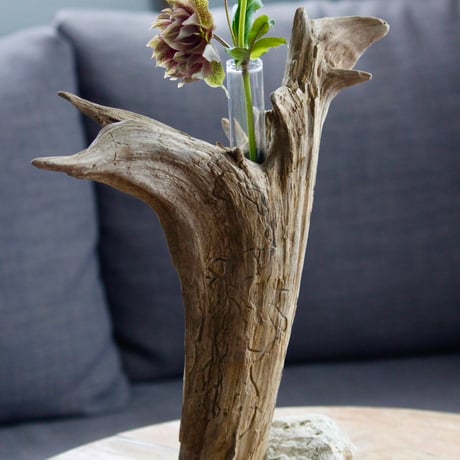 Driftwood flower vase