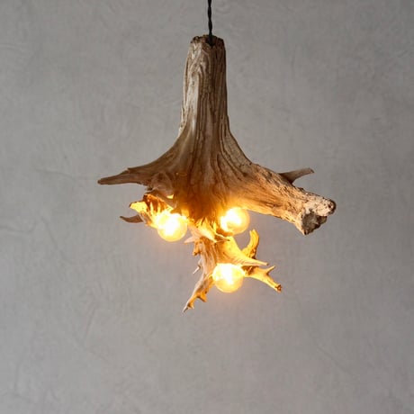 3bulbs Driftwood pendant light