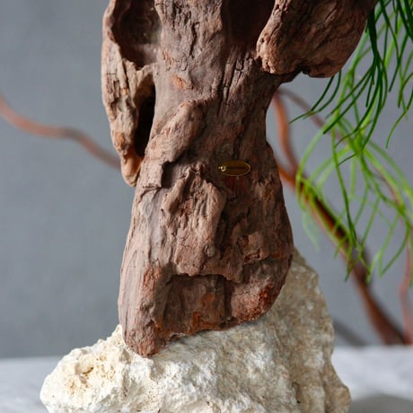Driftwood natunalstone flowervase#C