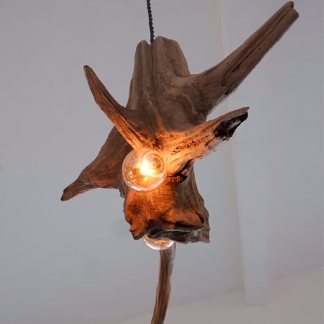 2bulb Driftwood longbranch pendant light