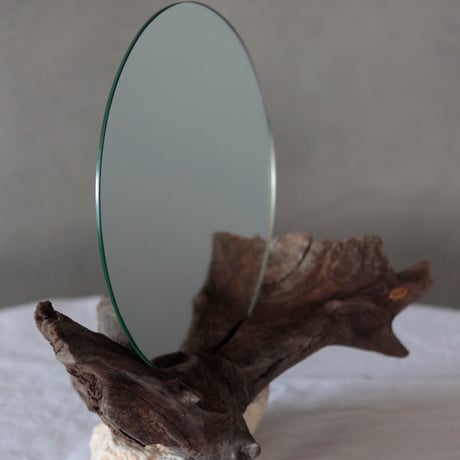 Driftwood stand mirror#4