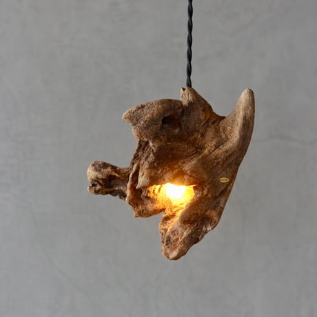 Driftwood block pendant  light