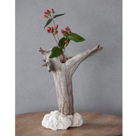 Driftwood stand flowervase#2