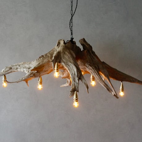 7bulbs DriftwoodRoots chandelier