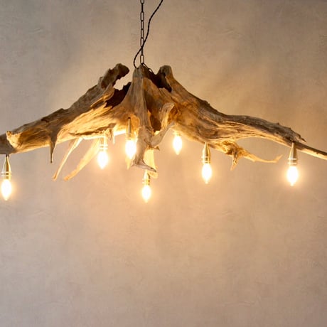 7bulbs DriftwoodRoots chandelier