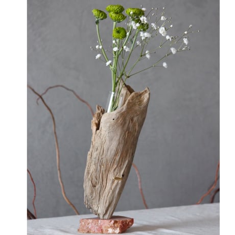 Driftwood natunalstone flowervase#8