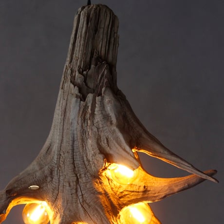 4bulbs driftwood  pendantlight