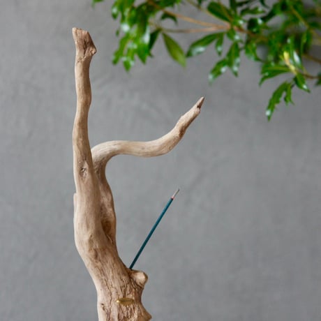 Driftwood branch incense holder
