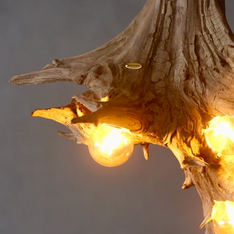 3bulbs Driftwood pendant light