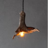 Driftwood branch pendant light