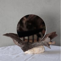 Driftwood stand mirror#4