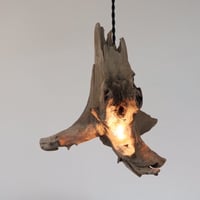 Driftwood block pendant light