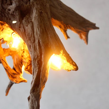4bulbs Driftwood pendant light