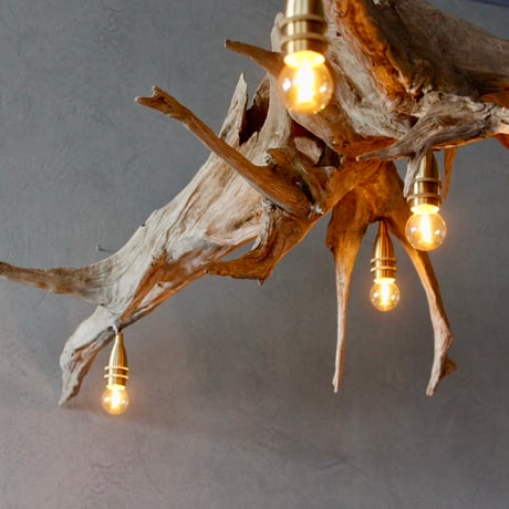7bulbs DriftwoodRoots chandelier