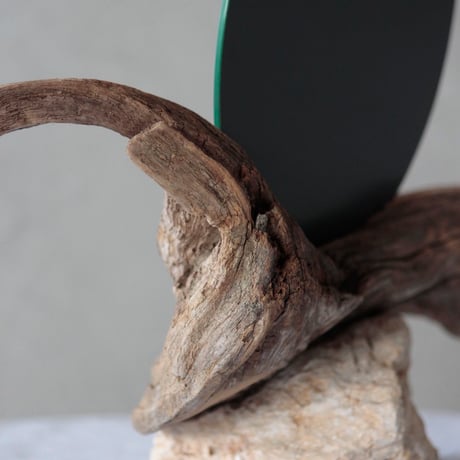Driftwood stand mirror#3