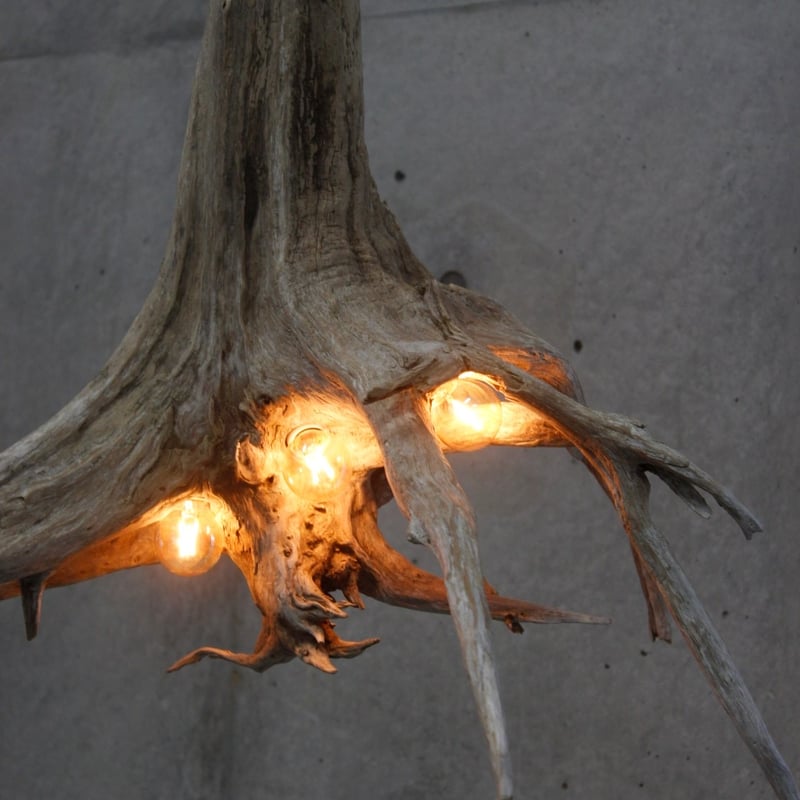 4bulbs Roots chandelier | WOOD'ARBRE