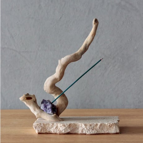 incense holder amethyst
