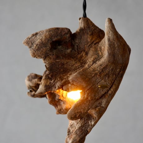 Driftwood block pendant  light