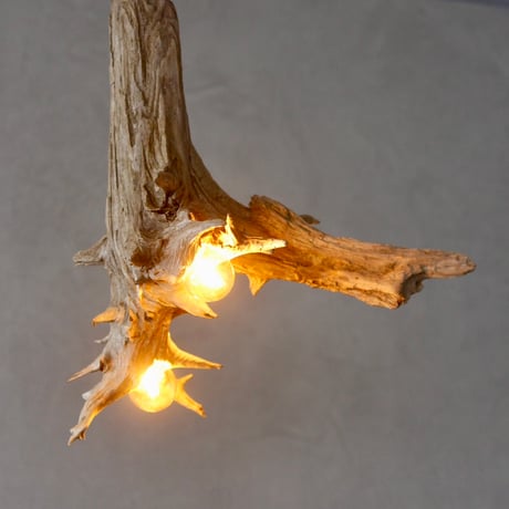 3bulbs Driftwood pendant light