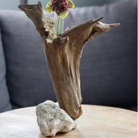 Driftwood flower vase