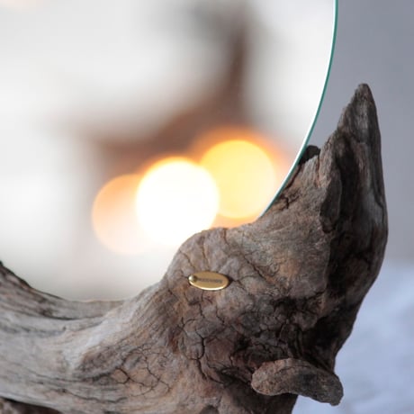 Driftwood stand mirror#5