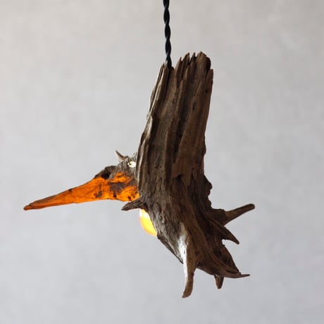 mini Driftwood pendant light