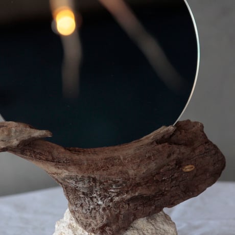 Driftwood stand mirror#2