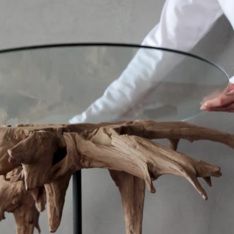 DriftwoodRoots×Iron Round table