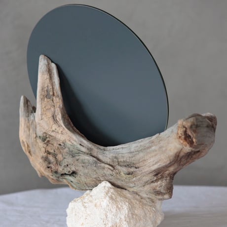 Driftwood stand mirror#5