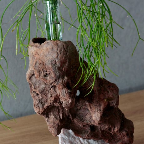 Driftwood×natunalstone Flower vase