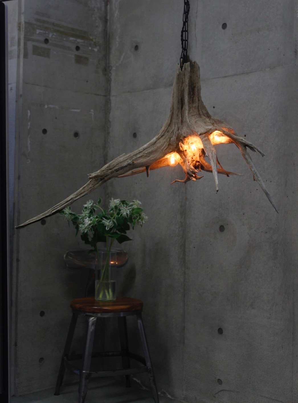 4bulbs Roots chandelier | WOOD'ARBRE