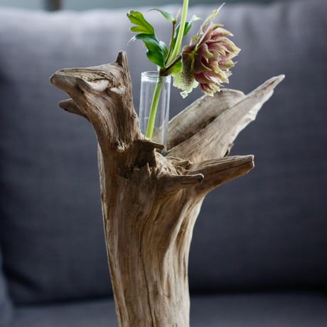 Driftwood flower vase