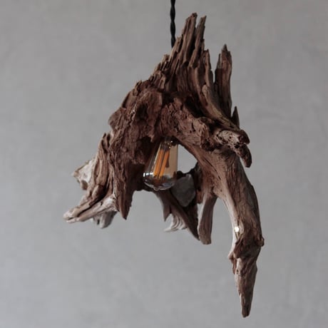Driftwood roots crystal pendant light
