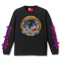 「アッサム吉岡のサイバーナマステ」Long Sleeve T-Shirts (BLACK)