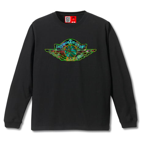 Shishimaru - Pow   Long Sleeve T-Shirt (BLACK)