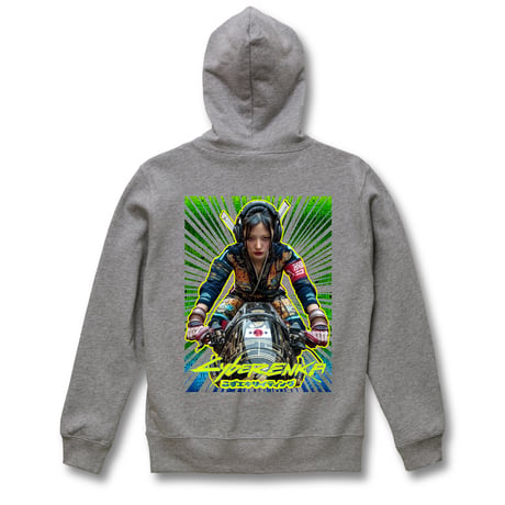 「雷音こずえのブンブン鬼愛雷駄亞」HOODIE(GRAY)
