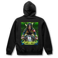 「雷音こずえのブンブン鬼愛雷駄亞」HOODIE(BLACK)