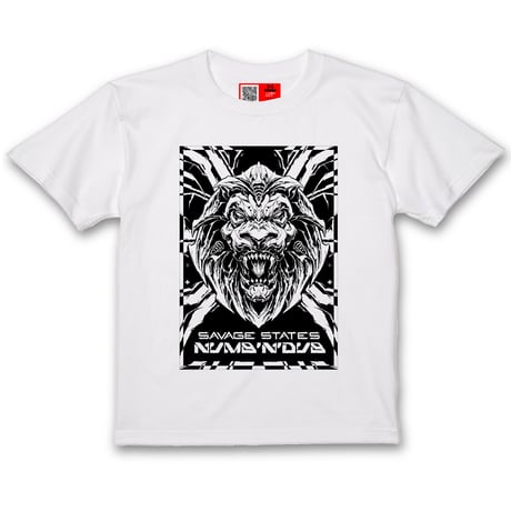 Savage States & Numb'n'dub  Massive Impact (Redux) T Shirt (White)