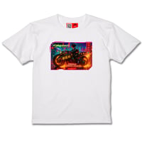 「サイバー演歌でズババババーン」T-Shirt (WHITE)