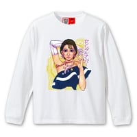 discsystem　Sensible Number   Long Sleeve T-Shirt (WHITE)
