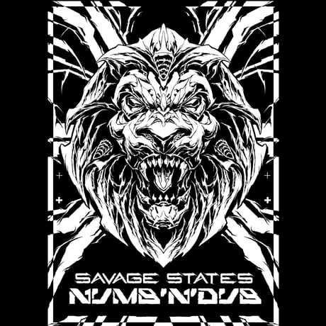 Savage States & Numb'n'dub  Massive Impact (Redux) T Shirt (Black)