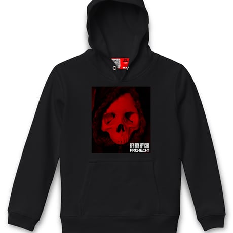 Prohecht  Hey Boy Hey Girl (SKULL)  Hoodie (Black)