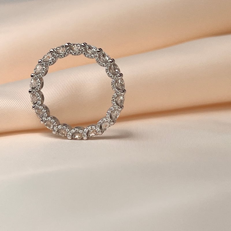 beautiful フルエタニティリング 約4ct K18ホワイトゴールド beautiful フルエタニティリング 約4ct K18ホワイトゴールド