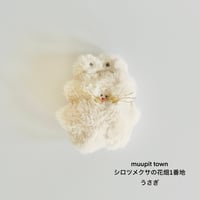 うさぎのぬいぐるみ《シロツメクサの花畑1番地》