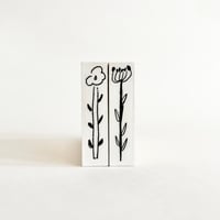 細長いはんこ【お花】