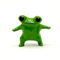 STICKY FROG Yokonori Carl-kun Figure Glossy Green