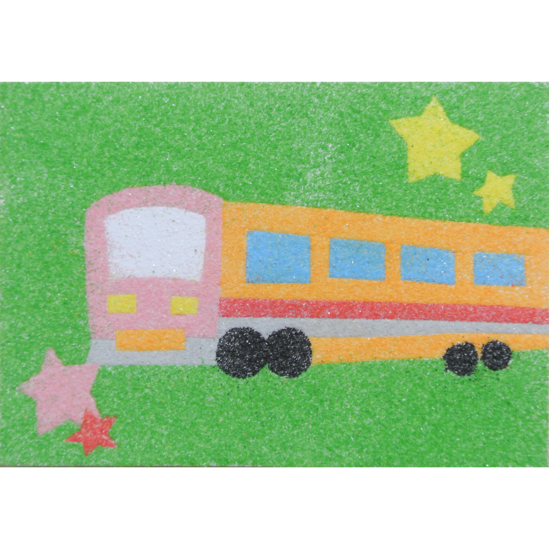 電車砂絵キット② | アートは千の言葉を語る Chicaco